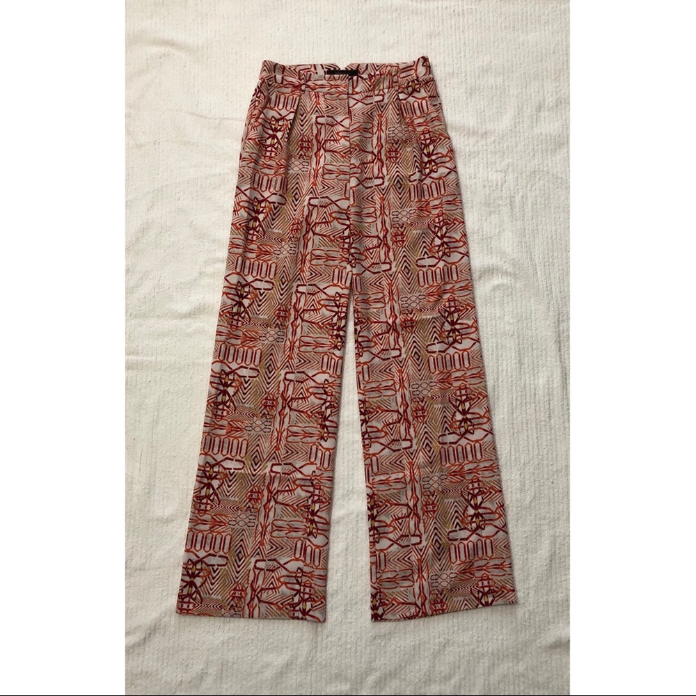 Bcbgmaxazria | Orange Patterned Pants - image 1